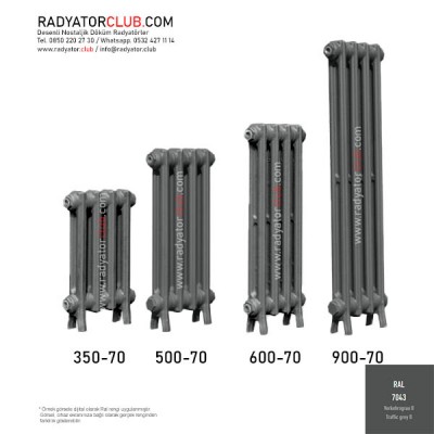 Perkolon 900-70 Dokum Radyatör Markalari 6 kolon ral 7043